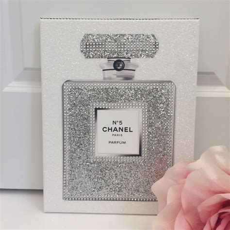 chanel perfume wall art|Chanel perfume glitter picture.